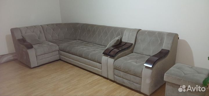 Большой угловой диван модульный бу