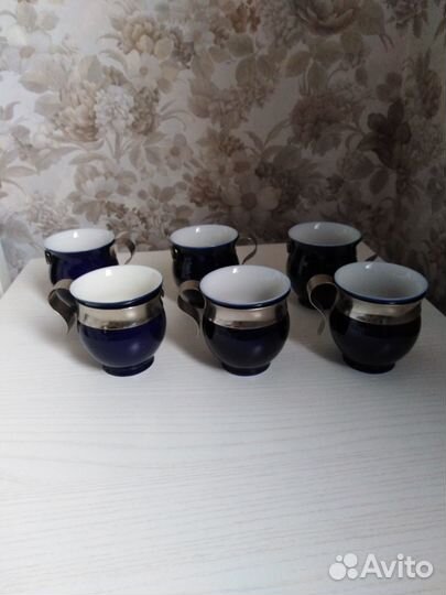 Чашки кофейные кобальт