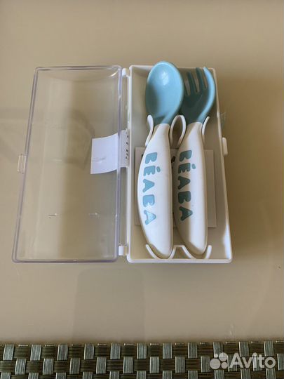 Набор вилка+ложка фирмы Beaba для малыша