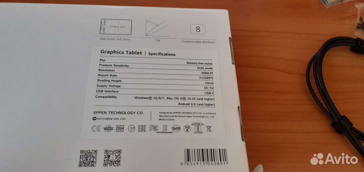 Графический планшет XP-PEN deco mini7