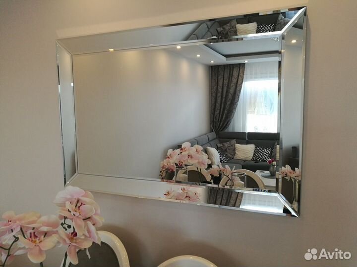 Зеркало на заказ, гравировка, панно, фацет