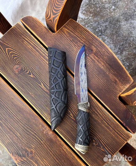Авторский нож ручной работы “Паутина”