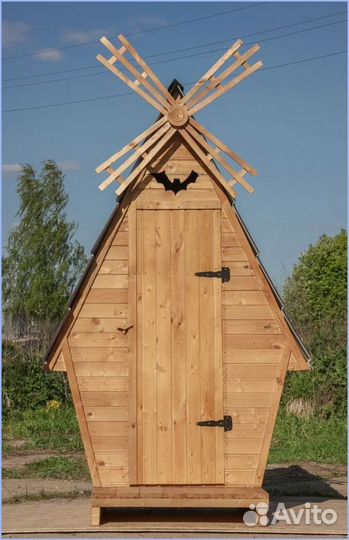 Дачный туалет с лебедем NGM