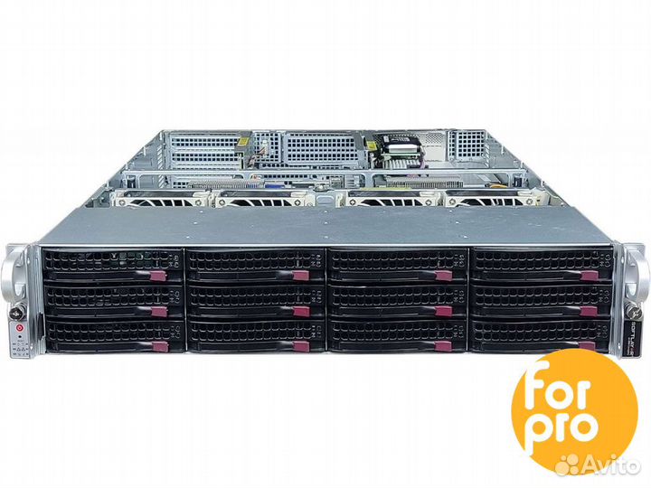 Supermicro 829 12LFF 2x4215Silv 384GB, 9361