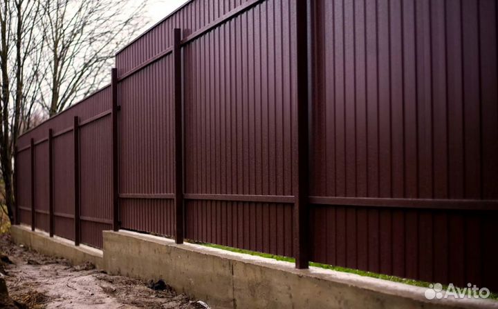 Монтаж забора