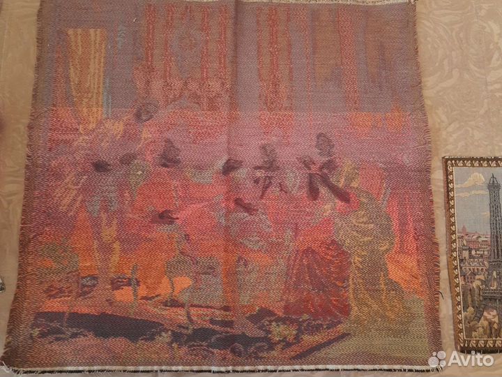 Картина гобелен и Париж Эйфелева башня