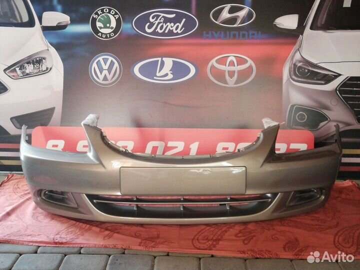 Бампер передний Акцент Хендай Темно-Бежевый