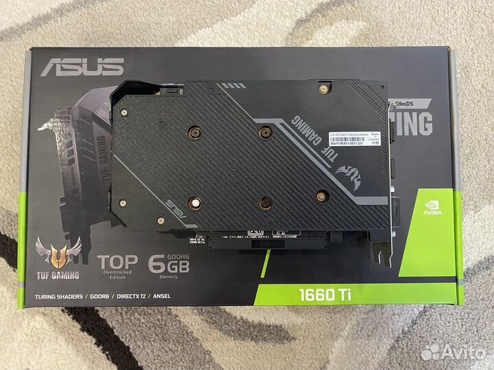 Видеокарта Nvidia GTX 1660ti