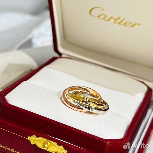 Cartier trinity кольцо (Премиум)