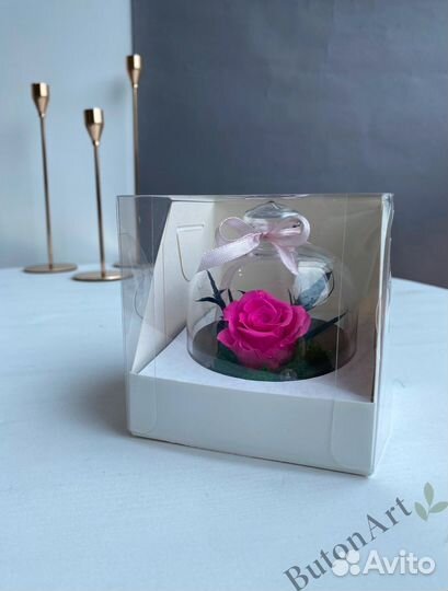 Роза в колбе