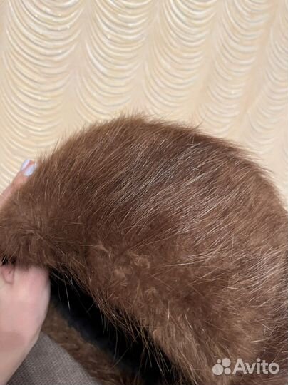 Мужская норковая шапка - обманка