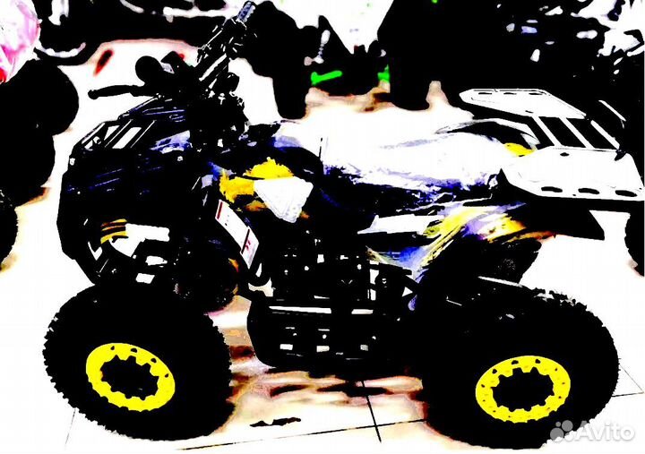 Детский квадроцикл Mini Grizlik X16 (PS) желтый
