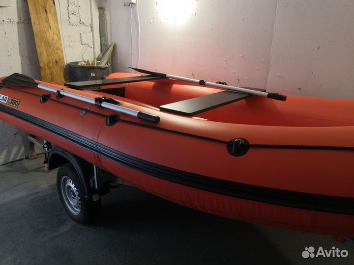 Лодка надувная Солар/Solar 380 К Оптима с прицепом