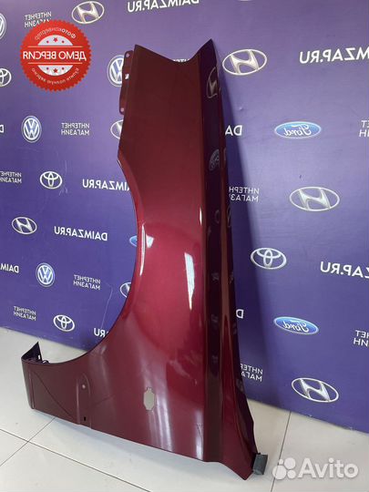 Крыло Hyundai Accent левое вишневый перламутр