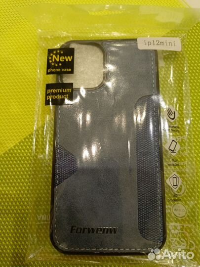 Чехол на iPhone 12 mini кожаный