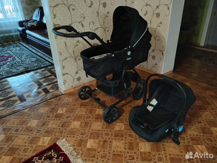 Коляска 3 в 1 бу tomix