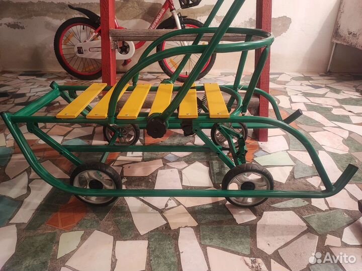 Санки с колесами ника