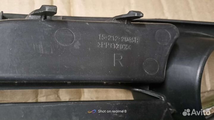 Заглушки противоугонных фар Corolla verso