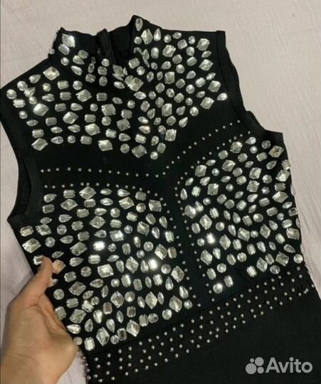 Бандажное платье 44