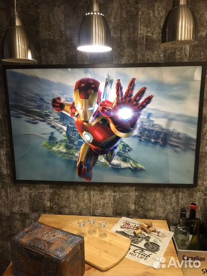 Постер плакат в раме Марвел Железн человек Ironman