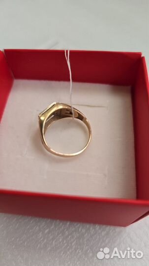 Кольцо,Золото,Красное,585,эмаль