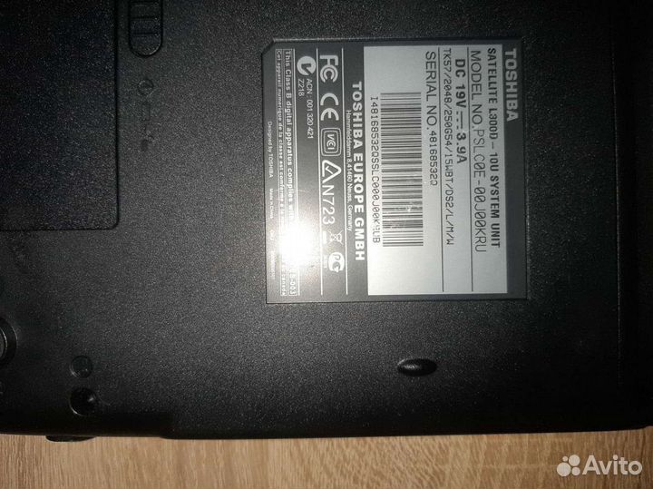Ноутбук toshiba