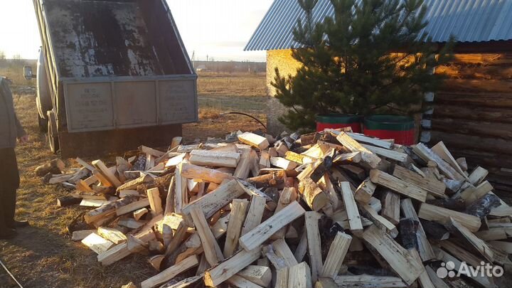 Дрова колотые сухие