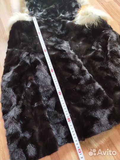 Шуба полушубок норка, лиса новая