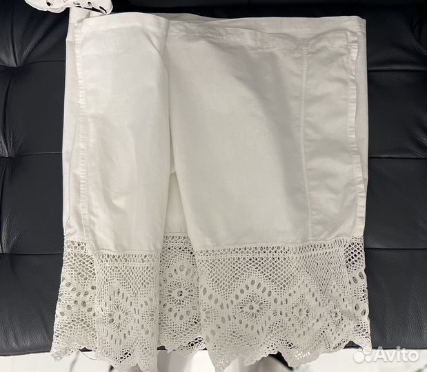 Старинный подзор на окна занавеска