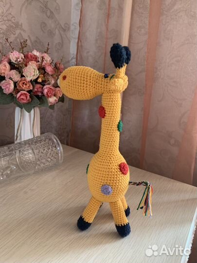 Жирафик желтый высота 31см, ширина 8 см