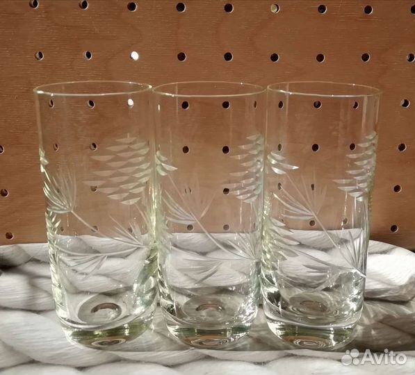 Стаканы для коктейля, воды, сока (винтаж)