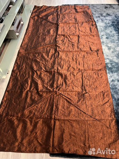 Комплект штор / гардин цвет шоколад на ленте