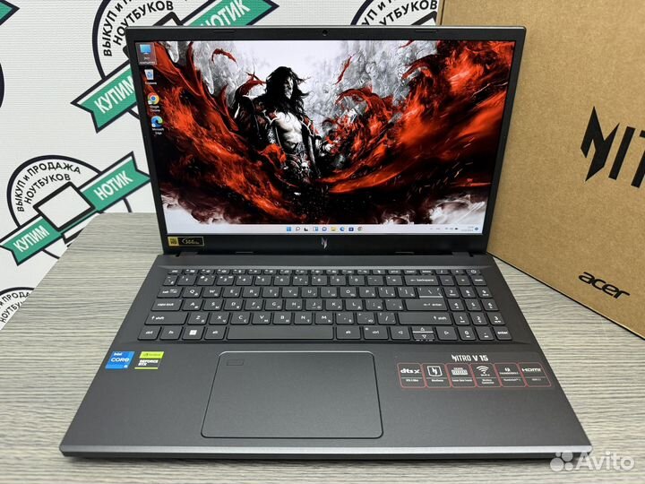 Новый 2024 Acer Nitro core i5-13420H RTX 3050 SSD