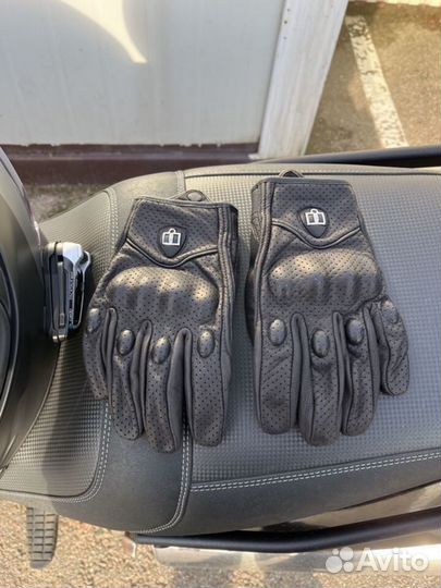 Мотоперчатки кожаные icon