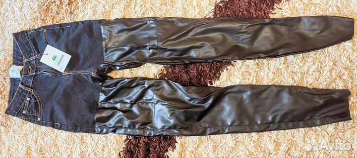 Брюки из экокожи