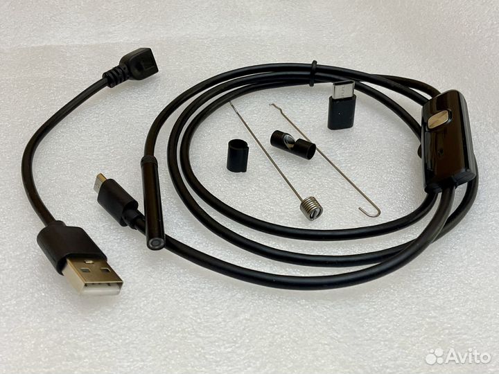 Эндоскоп для Андроид с подсветкой (1 метр) - новый