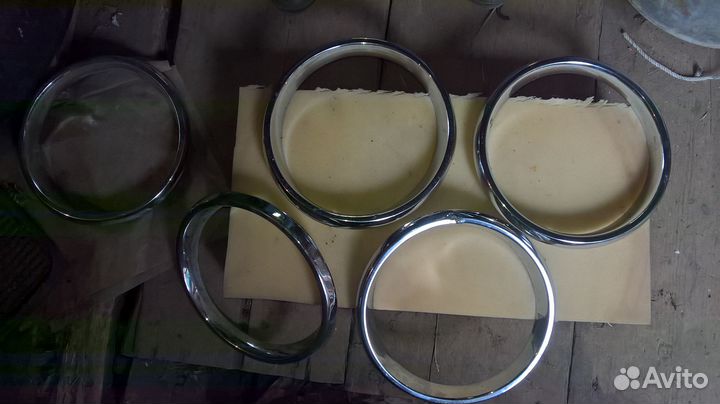 Ободки для фар ваз-2101. хром