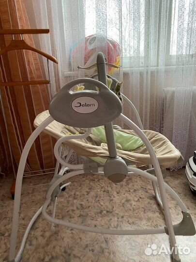 Детские электрокачели шезлонг Jetem Flappy