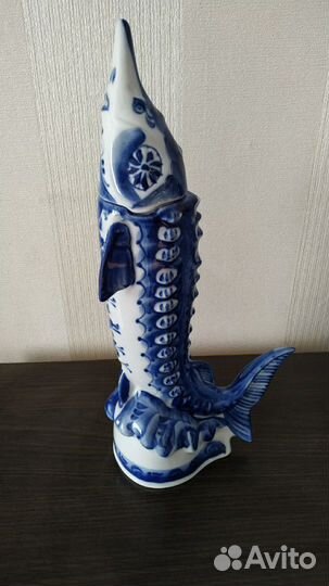 Штоф Осетр Гжель