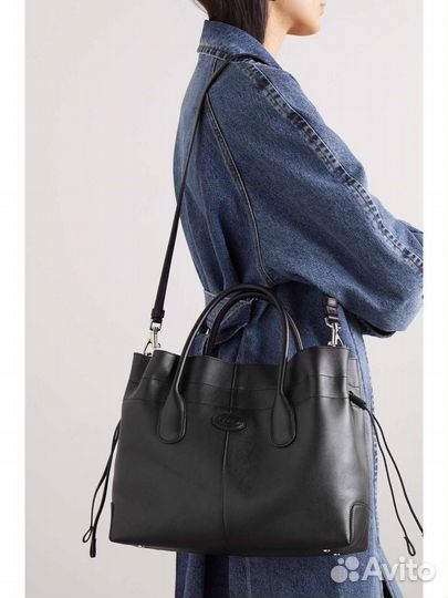 Сумка tods натуральная кожа