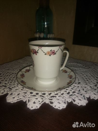 Чашка с блюдцем кофейная лфз