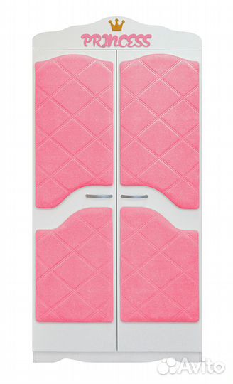 Детская мебель Принцесса (кровать, шкаф, пуфик)