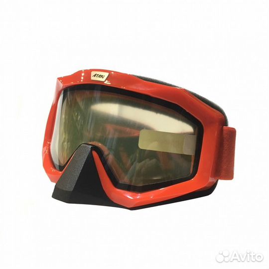 Очки для снегохода (двойное стекло) ataki Красные