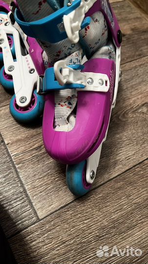 Коньки ролики 2 в 1 раздвижные размер 31-34