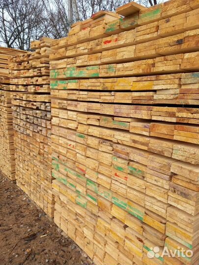 Доска обрезная сосна 1,2 сорт ту