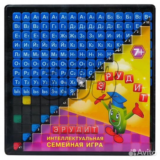 Настольная игра Эрудит (синие фишки) (1107)