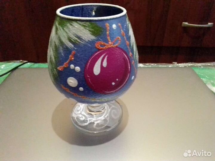 Декорированный подсвечник