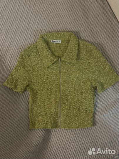 Жакет топ зелёный