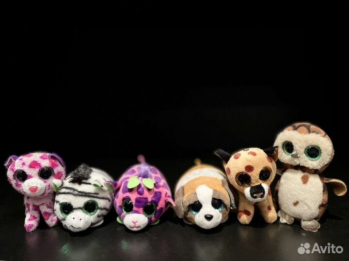 Мягкие игрушки Ty Beanie с блестящими глазами