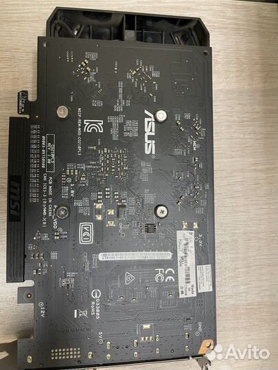 Видеокарта asus dual GeForce GTX 1050 2GB V2